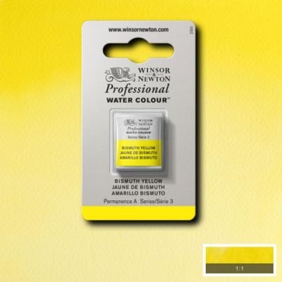 Demi-godet d’aquarelle extra-fine Winsor & Newton Pro – Jaune Bismuth 025 (Série 3)