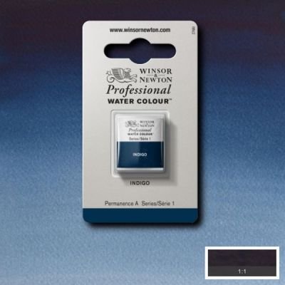 Demi-godet d’aquarelle extra-fine Winsor & Newton Pro – Indigo 322 Série 1