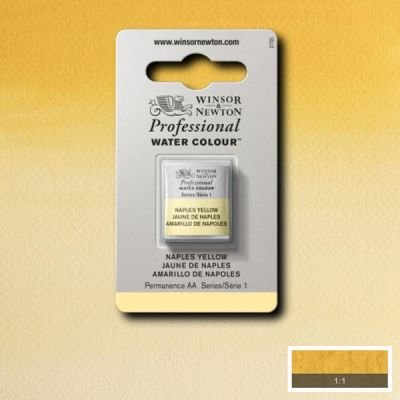 Demi-godet d’aquarelle extra-fine Winsor & Newton Pro – Jaune de Naples 422 (Série 1)