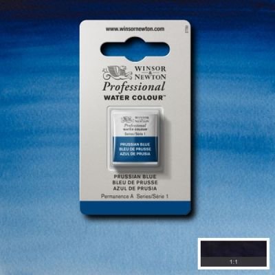 Demi-godet d’aquarelle extra-fine Winsor & Newton Pro – Bleu de Prusse 538 Série 1