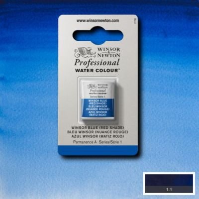 Demi-godet d’aquarelle extra-fine Winsor & Newton Pro – Bleu Winsor (nuance rouge) 709 Série 1