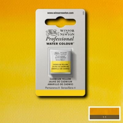 Demi-godet d’aquarelle extra-fine Winsor & Newton Pro – Jaune de cadmium 108 164 Série 4