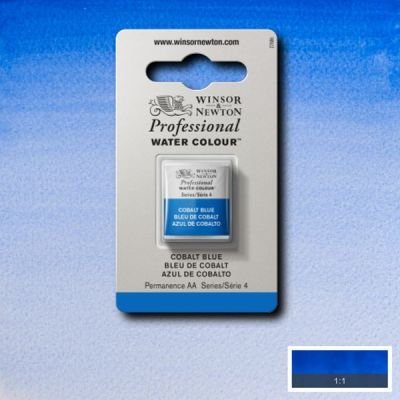 Demi-godet d’aquarelle extra-fine Winsor & Newton Pro – Bleu de cobalt 178 Série 4