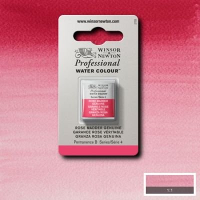 Demi-godet d’aquarelle extra-fine Winsor & Newton Pro – Garance rose véritable 587 Série 4