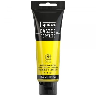 Tube de 118mL d’acrylique Basics – jaune cadmium clair imitation