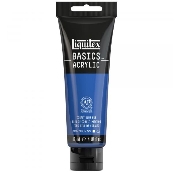 Tube de 118mL d’acrylique Basics – bleu de cobalt imitation