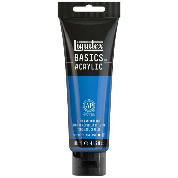 Tube de 118mL d’acrylique Basics – bleu de ceruleum imitation