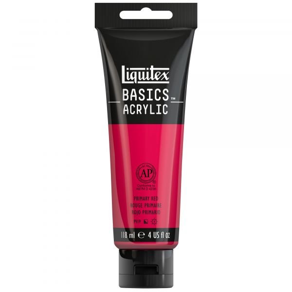 Tube de 118mL d’acrylique Basics – rouge primaire