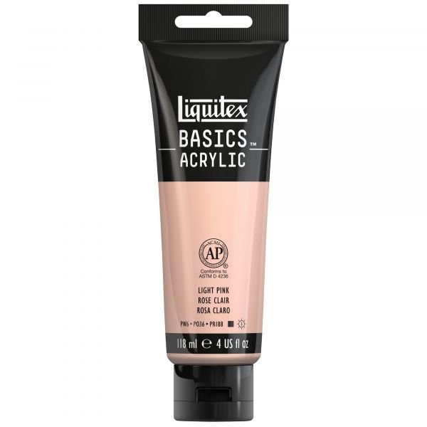 Tube de 118mL d’acrylique Basics – rose clair