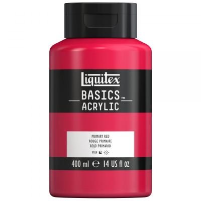 Pot de 400mL d’acrylique Basics – rouge primaire