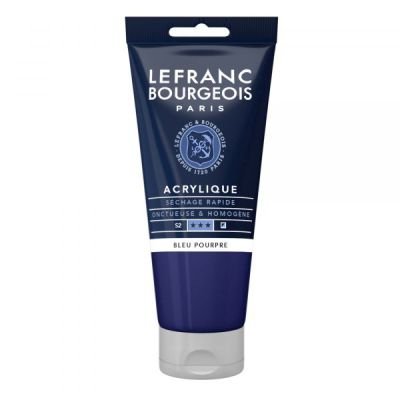 Tube d’acrylique fine 80mL Lefranc Bourgeois – Bleu pourpre