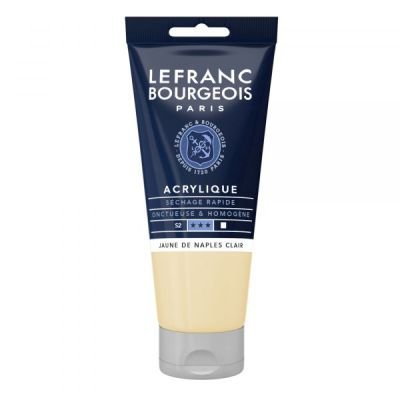 Tube d’acrylique fine 80mL Lefranc Bourgeois – Jaune de Naples clair