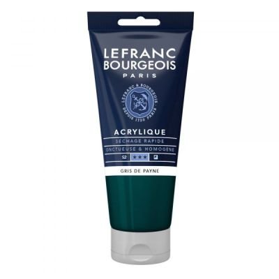 Tube d’acrylique fine 80mL Lefranc Bourgeois – Gris de payne