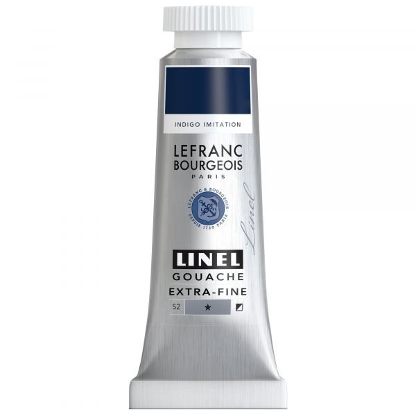 Tube de gouache 14mL Linel extra-fine – Indigo Imitation (Série 2)