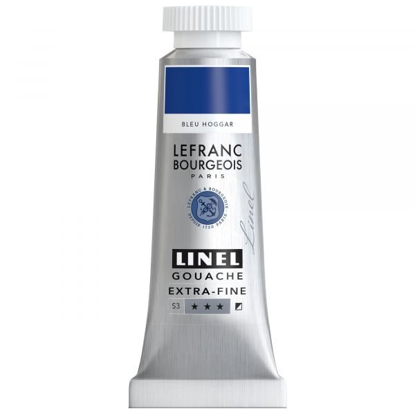 Tube de gouache 14mL Linel extra-fine – Bleu hoggar (Série 3)