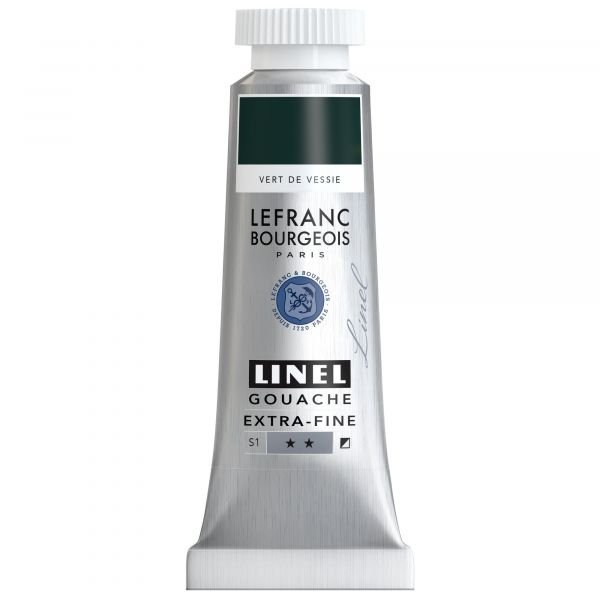 Tube de gouache 14mL Linel extra-fine – Vert de vessie (Série 1)