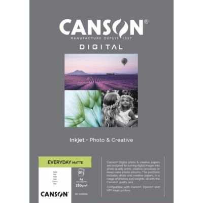 BOITE PHOTO CANSON DIGITAL A4 50F 180G MAT