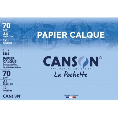 POCHETTE CALQUE 70G A4 PASTILLES AUTO-COLLANTES