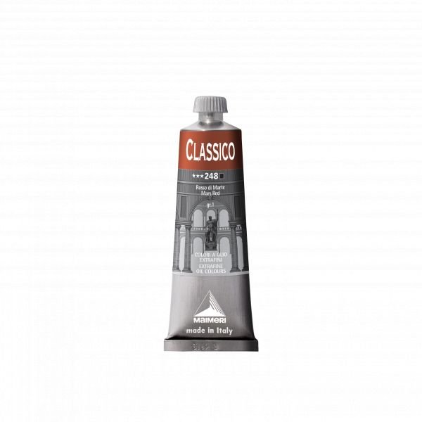 Tube de peinture à l’huile 60mL Classico extra-fine – Rouge de mars