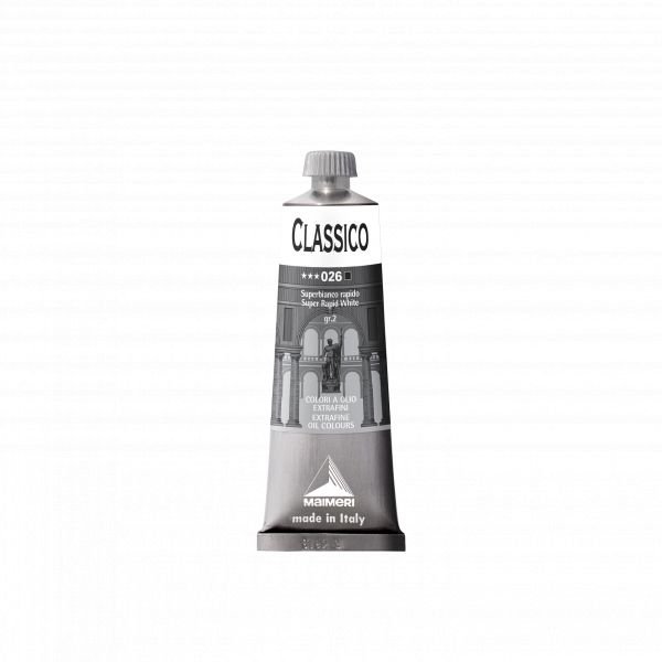 Tube de peinture à l’huile 60mL Classico extra-fine – Blanc super rapide