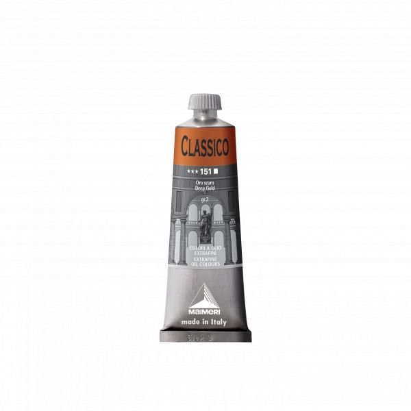 Tube de peinture à l’huile 60mL Classico extra-fine – Or foncé