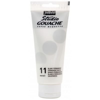 GOUACHE STUDIO 100ML BLANC PERMANENT