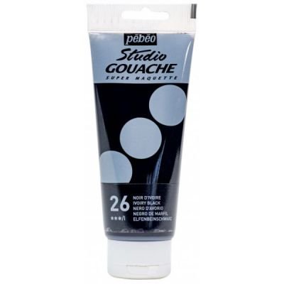 GOUACHE STUDIO 100ML NOIR