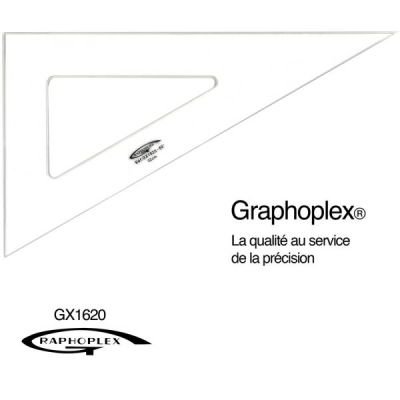 Equerre transparente 60/30° 32cm Graphoplex