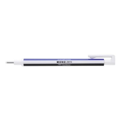 Stylo gomme mono zero pointe ronde étui blanc / bleu / noir