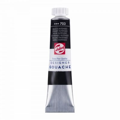 Tube de gouache 20mL Talens extra-fine – Noir intense